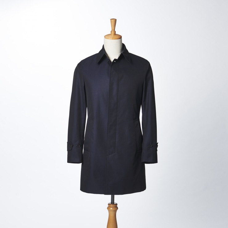 ＜EDOCOAT＞メンズステンカラーコート/NAVY/38号/SOLDOUT