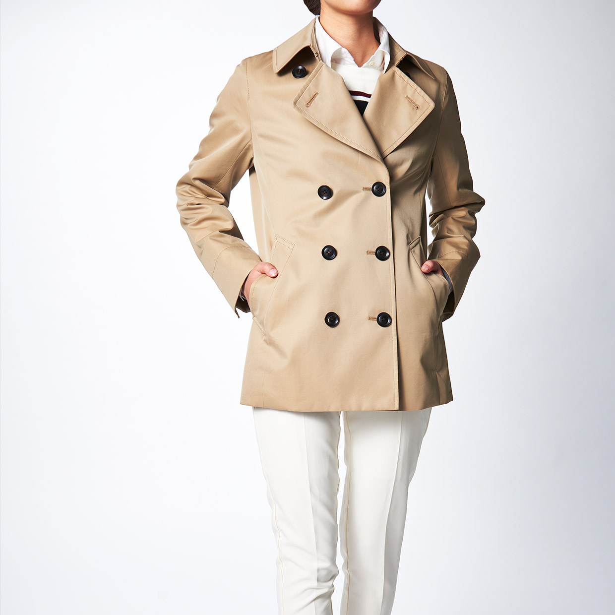レディース Pコート｜日本製上質コートのファクトリーブランド 